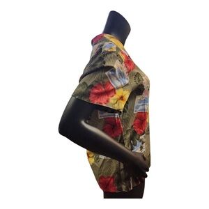 Cabana Life Floral Print Top - Red, Yellow, Green